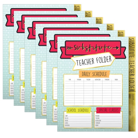 Carson Dellosa Aim High Substitute Teacher Folder, Grade PK-8, PK6 136020